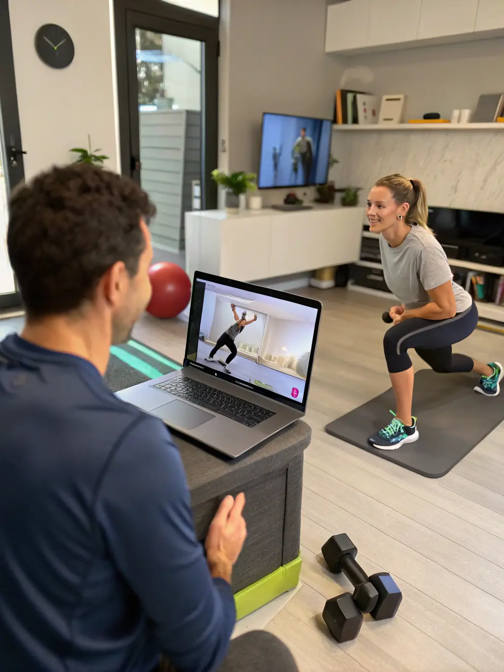 An image of Renan Santos leading a group coaching session online, emphasizing his expertise and the interactive nature of the sessions.